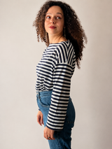 La Marinière - Navy Stripe Cotton Top