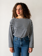 La Marinière - Navy Stripe Cotton Top
