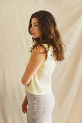 maya top - butter yellow