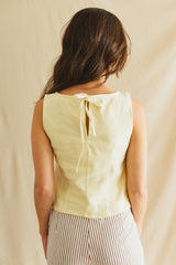 maya top - butter yellow