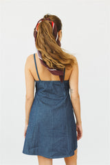 monica dark denim dress