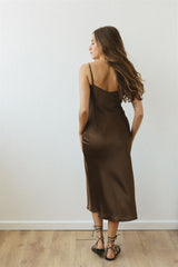 paloma dress dark chocolate