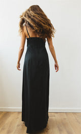 monica dress maxi black