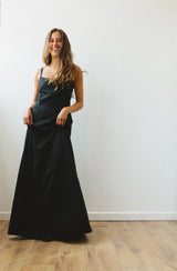 monica dress maxi black