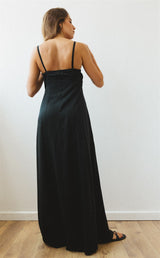 monica dress maxi black