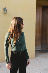 lucia shirt blue green