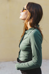 lucia shirt blue green