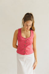 alba vest lychee
