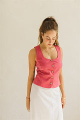 alba vest lychee