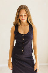 alba vest midnight navy