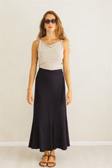 alba skirt midnight blue navy