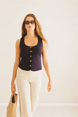 alba vest midnight navy