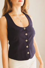 alba vest midnight navy