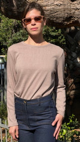 סריג כותנה בייסיק מוקה