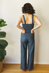 Daria - Light Denim Cotton Jumpsuit