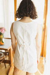 The Summer Dress - Ivory Cotton Mini Dress