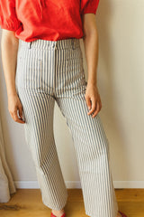 Liverpool Pants - Blue Stripe Cotton Pants