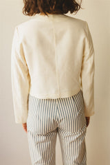 Sienna Jacket - Ivory Linen Jacket