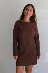 fall dress chocolate