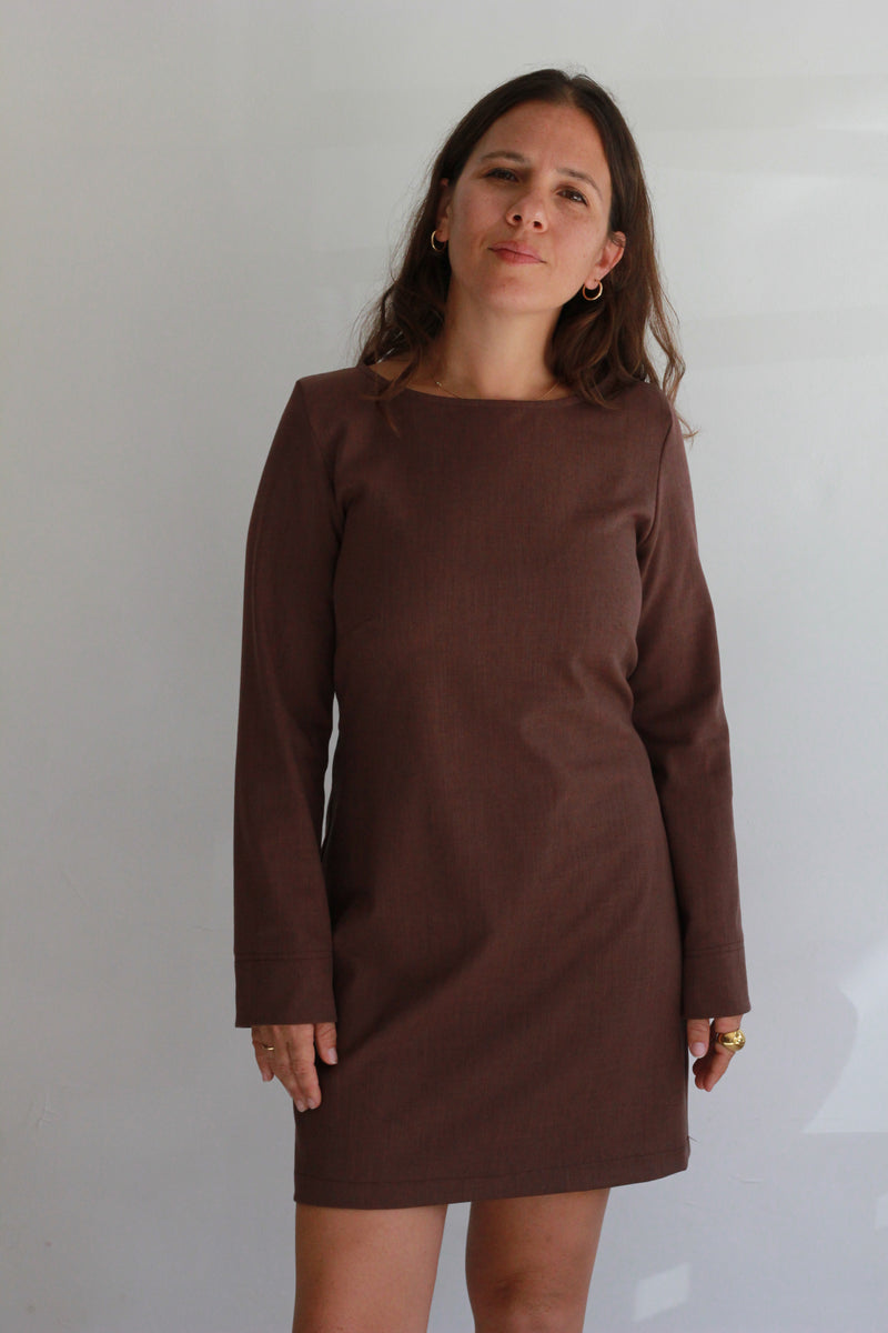 fall dress chocolate