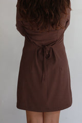 fall dress chocolate