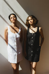 coco dress linen black
