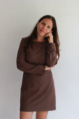 fall dress chocolate