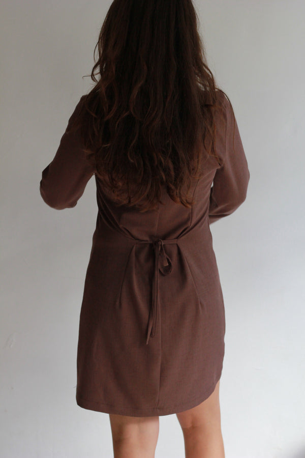 fall dress chocolate