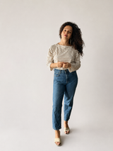 La Marinière - Sand Stripe Cotton Top