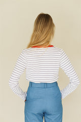 the striped T navy