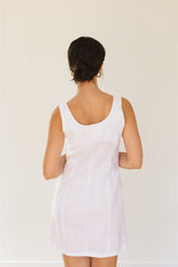 coco dress linen white