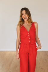 Dianne pants red