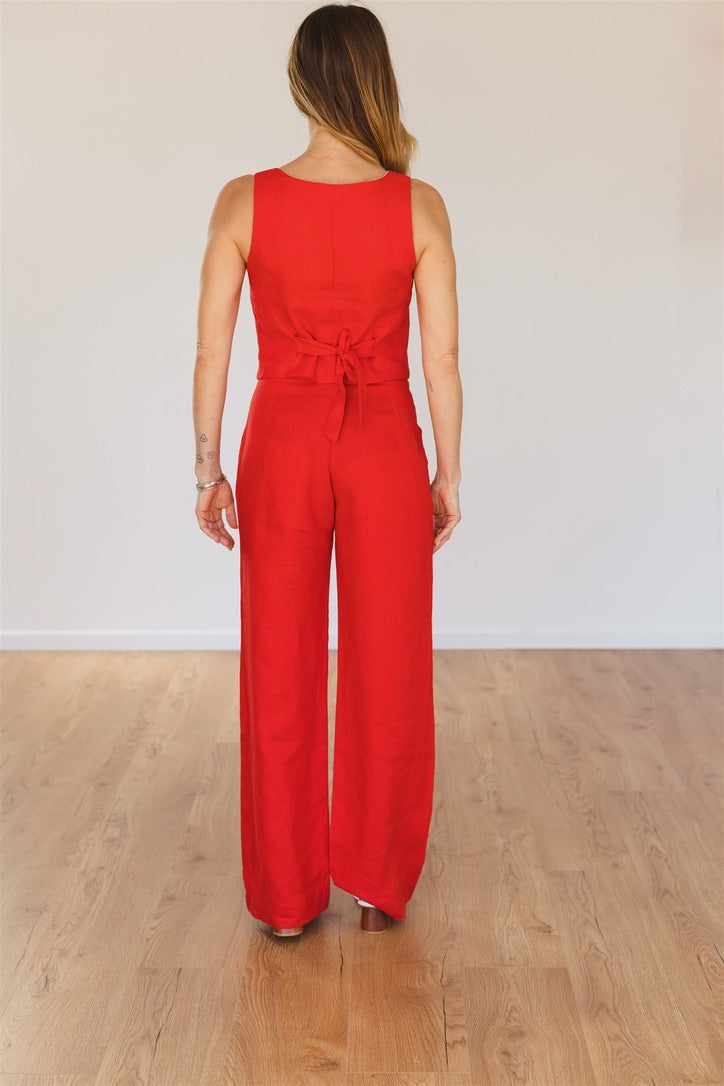 Dianne vest red