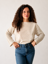 La Marinière - Sand Stripe Cotton Top