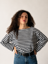 La Marinière - Navy Stripe Cotton Top