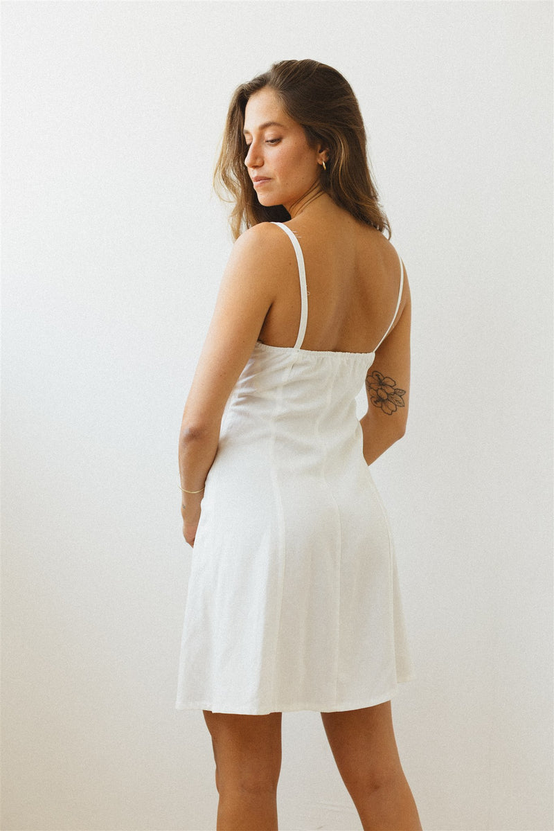 monica white dress