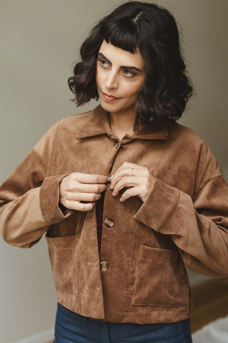 diane jacket camel corduroy