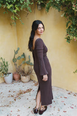 luca dress espresso
