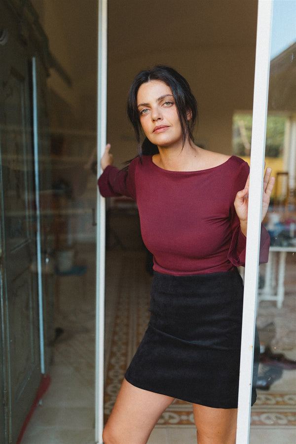 mila skirt - corduroy black