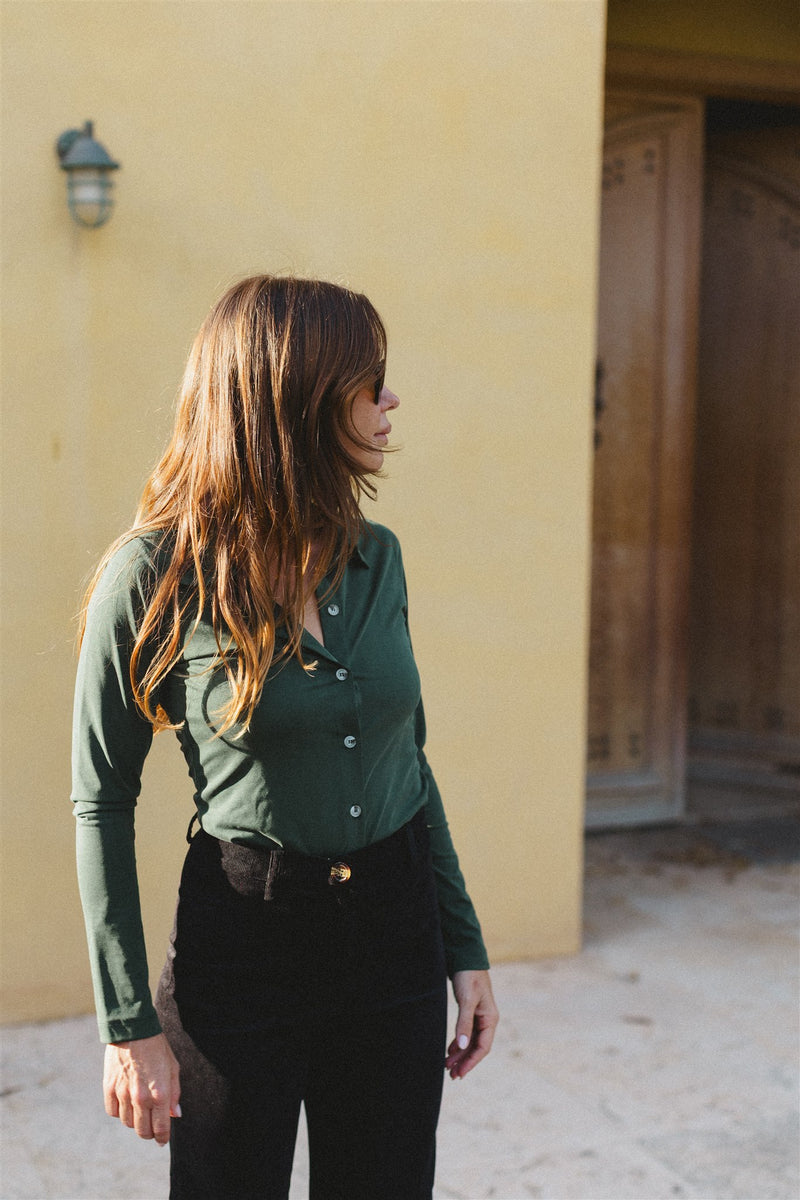 lucia shirt blue green