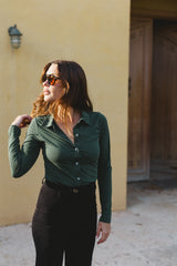 lucia shirt blue green