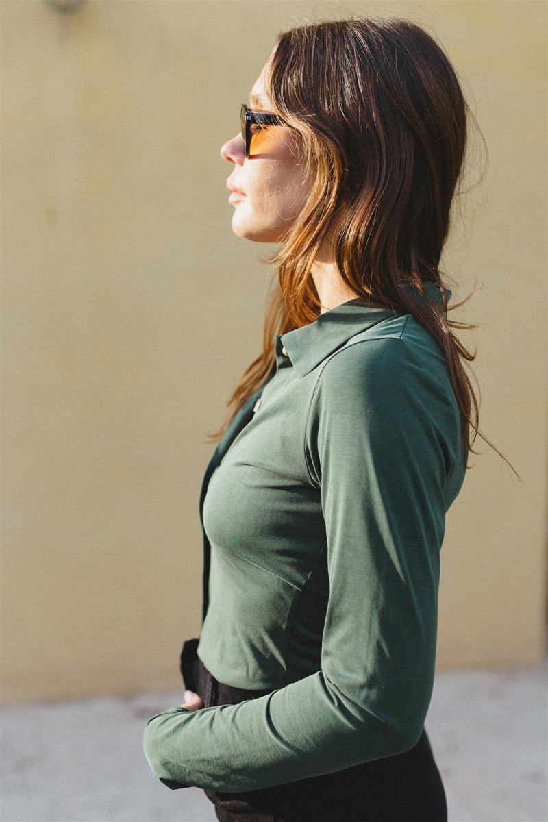 lucia shirt blue green