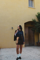 mila skirt - corduroy chocolate