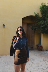 mila skirt - corduroy chocolate