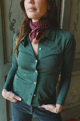 polka scarf burgundy