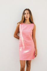 Summer linen dress - Pink