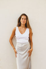 Belle top -White