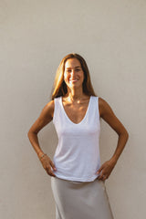 Belle top -White