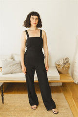 Daria-  Black Wide Leg Jumpsuit
