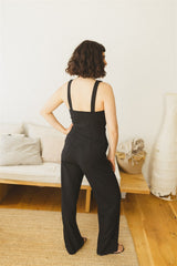 Daria-  Black Wide Leg Jumpsuit